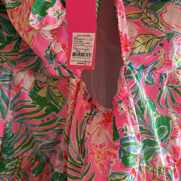 NWT Lilly Pulitzer Nalani Short Sleeve Cotton Dress: Perfect condition. - Picture 4 of 8
